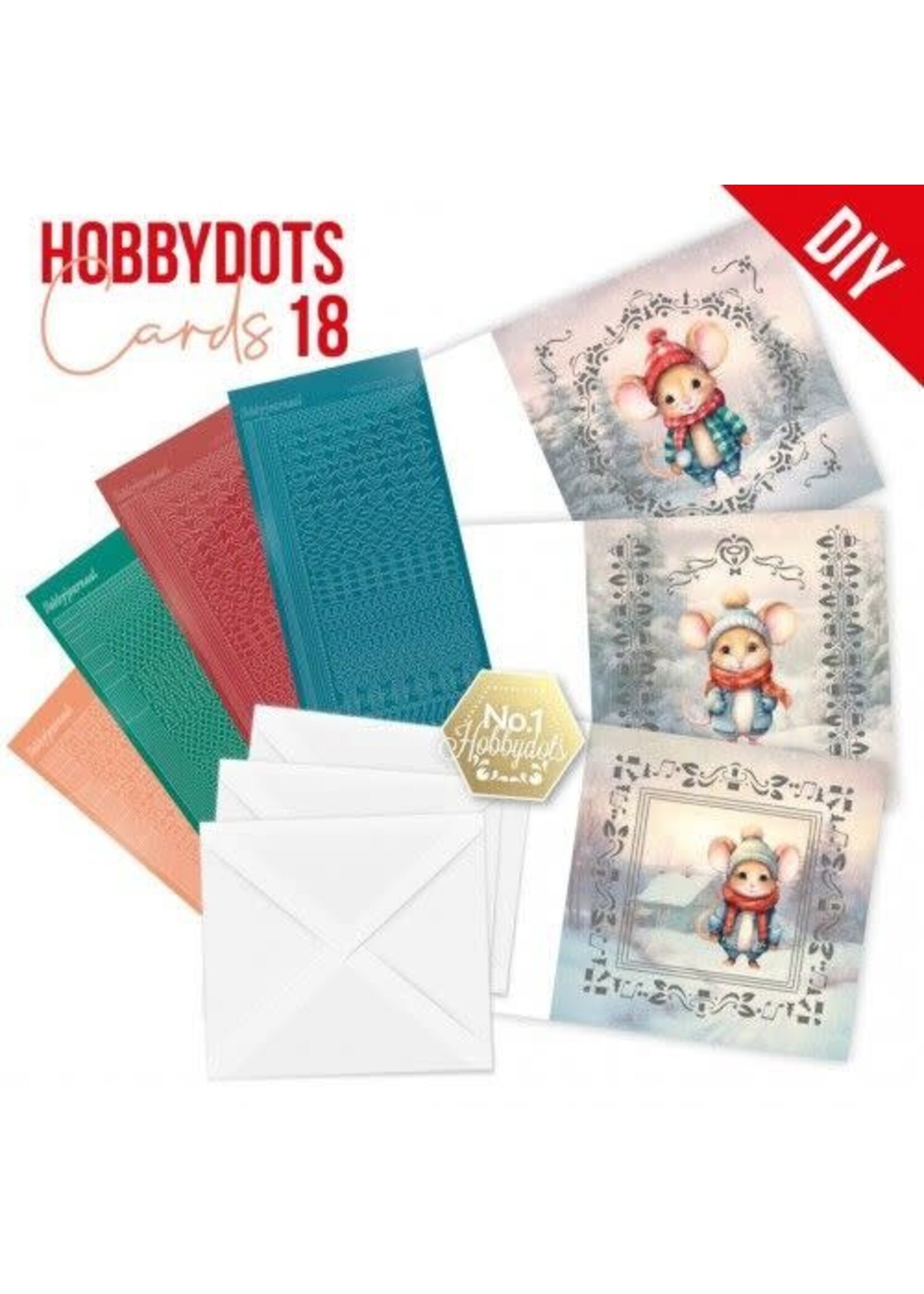 Hobbydots Dot and Do Winter Mouse (nr. 18)