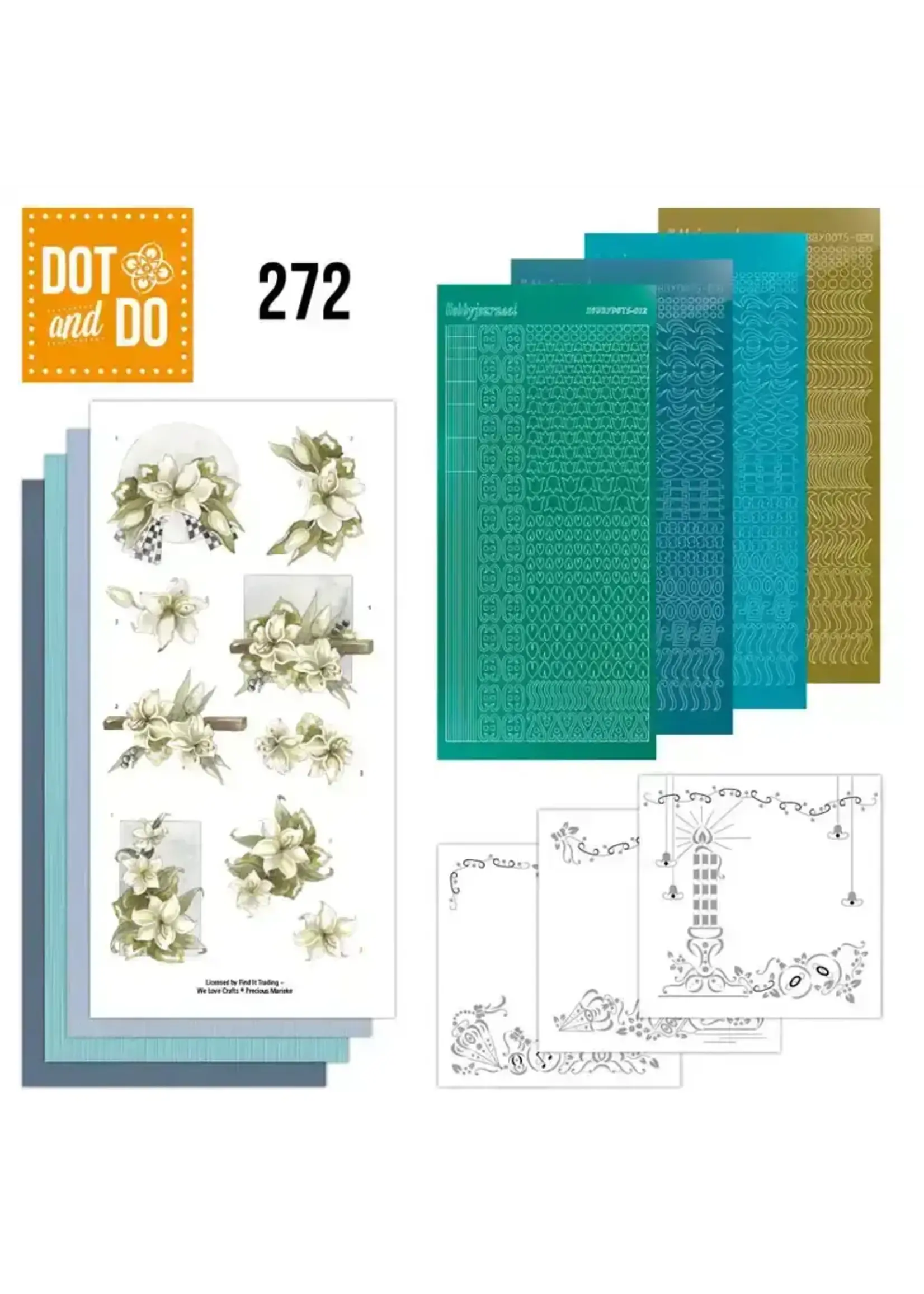 Hobbydots Dot and Do White Lilies (nr. 272)