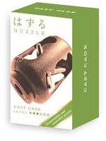 Huzzle Mini Huzzle Cast Puzzle - Cage Antique Copper (level 3)