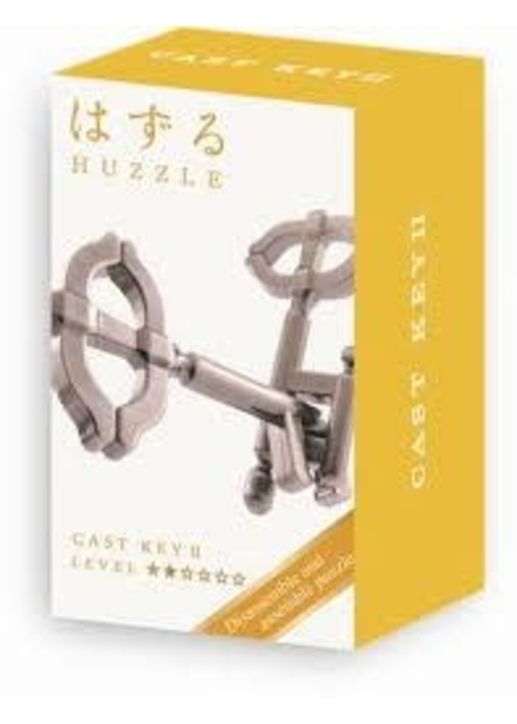 Huzzle Mini Huzzle Cast Puzzle - Key II Silver (level 2)