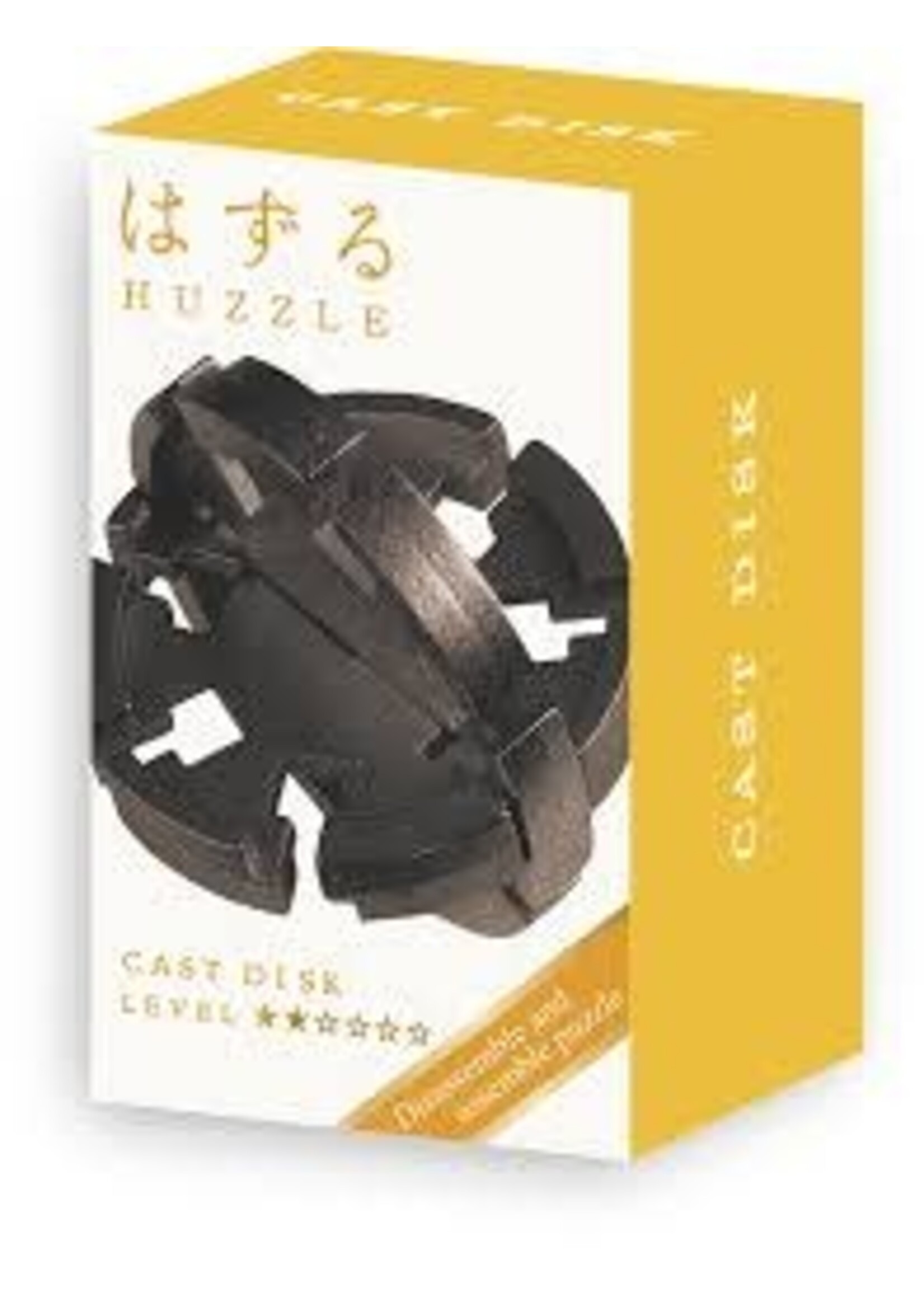 Huzzle Mini Huzzle Cast Puzzle - Disk Black (level 2)