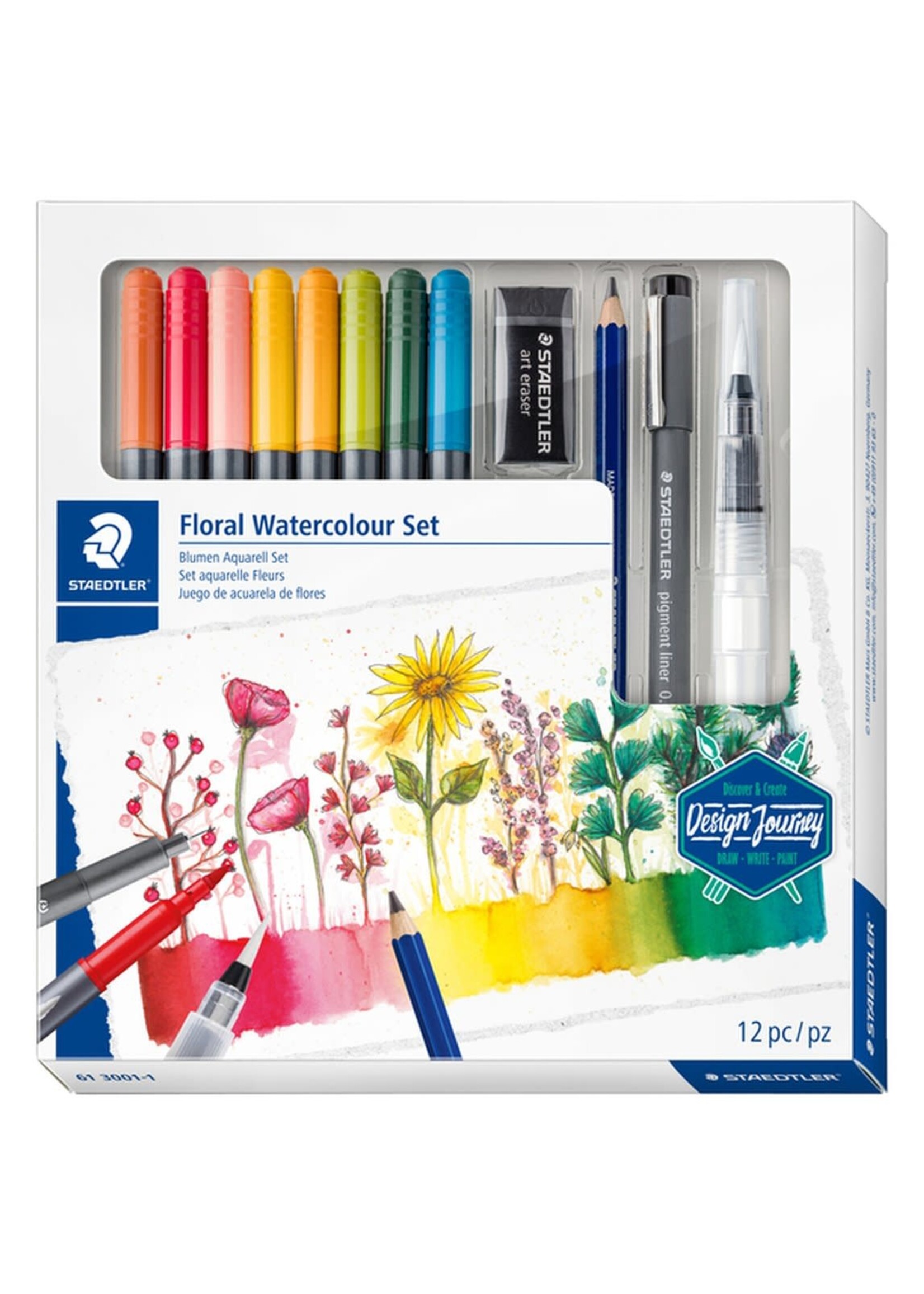 Staedtler Mixed floral watercolour set