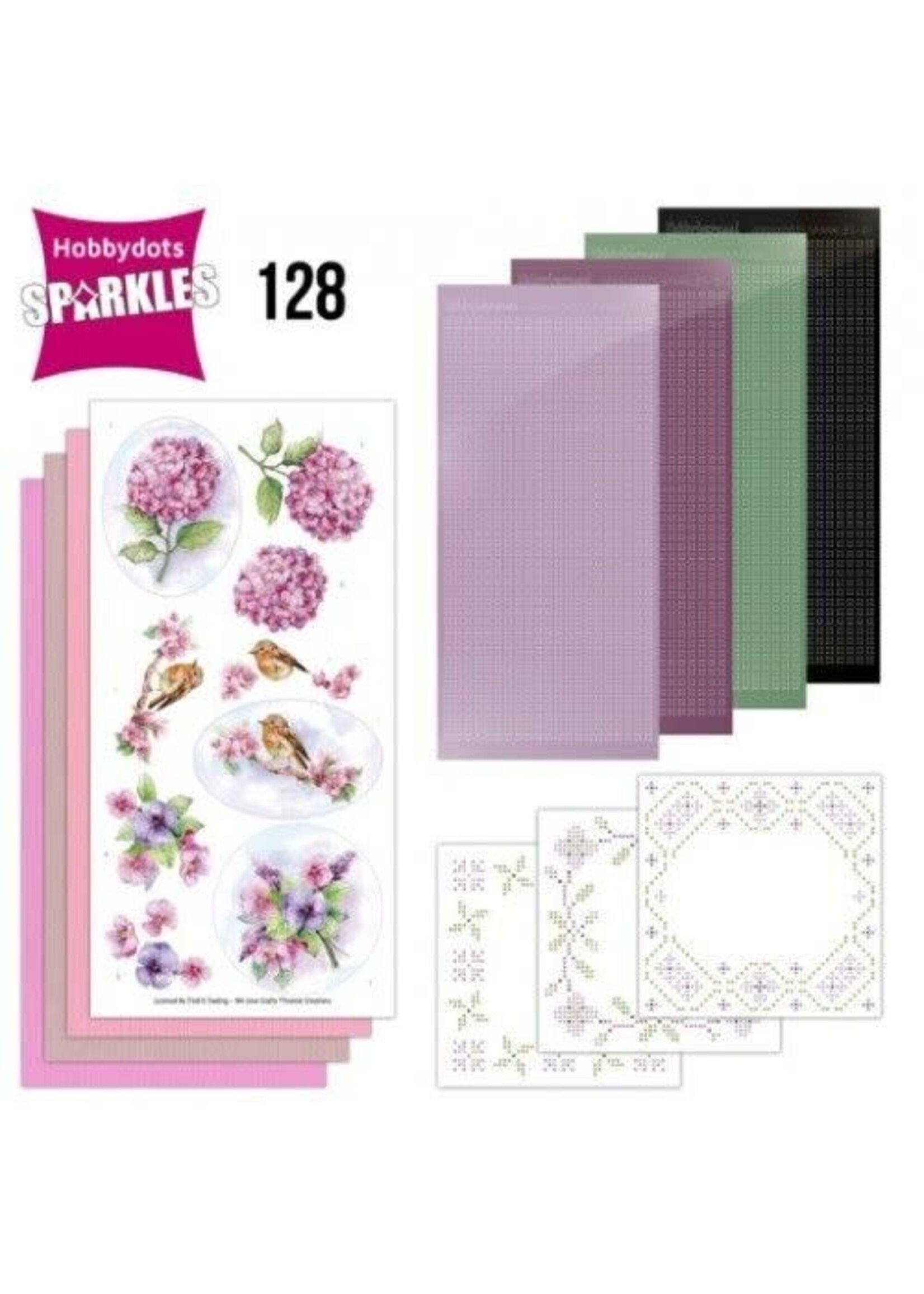 Hobbydots Sparkles 128 - Yvonne Creations - Aquarella Violets