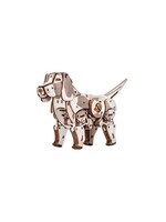 Wind-Up 3D Modelbouwpakket, Dieren Producten Eco Wood Art 3D Mechanische Puzzel Puppy 730 245x188x30mm