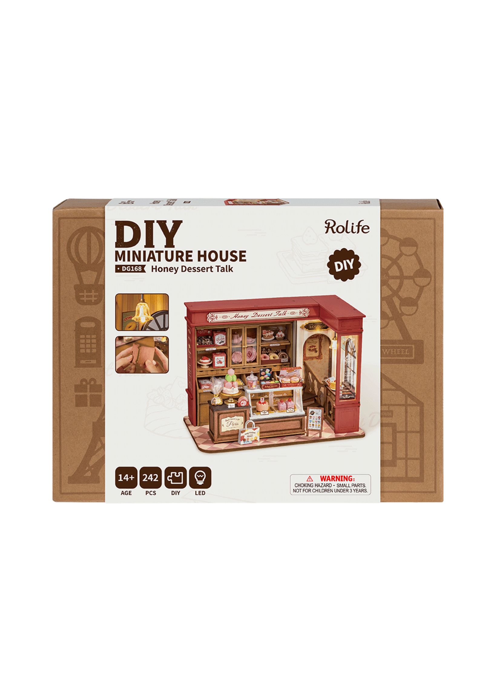 Rolife Rolife DIY Huisje Honey Dessert Talk met LED verlichting