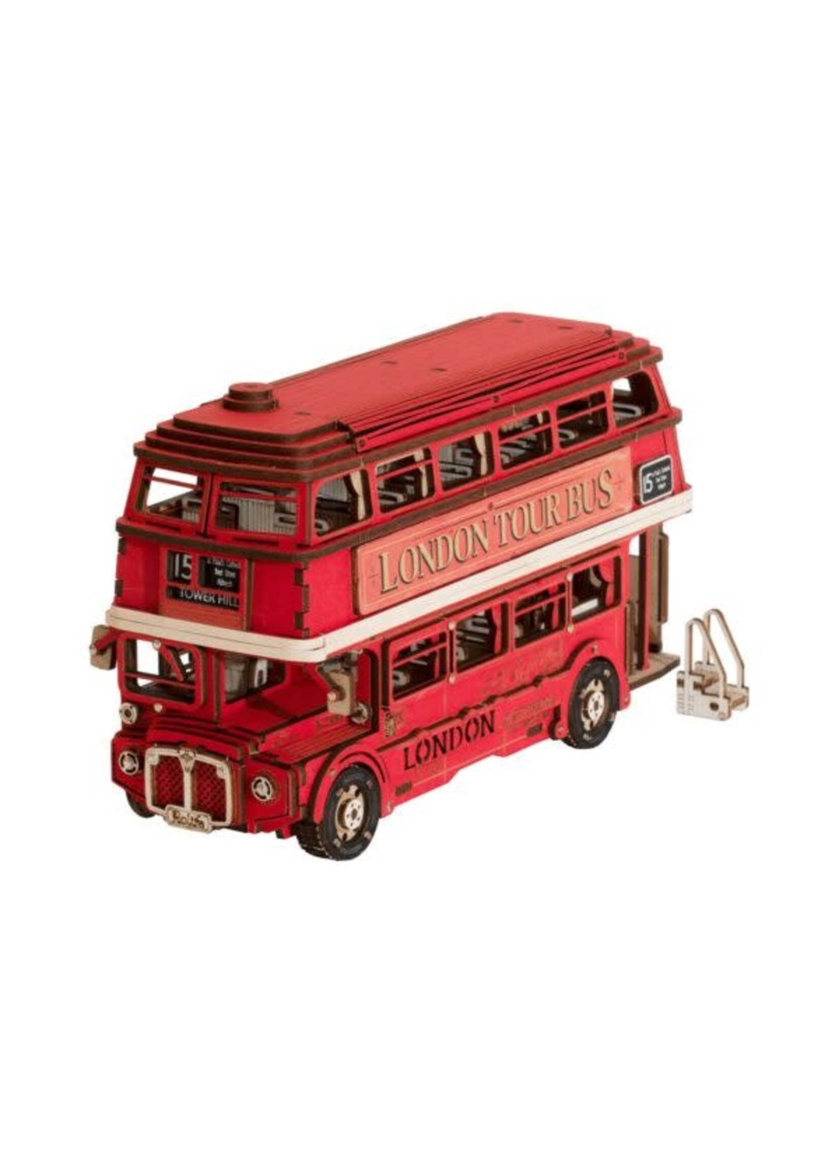 Rolife Rolife 3D Modelbouwpakket 3D Houten Puzzel London Tour Bus