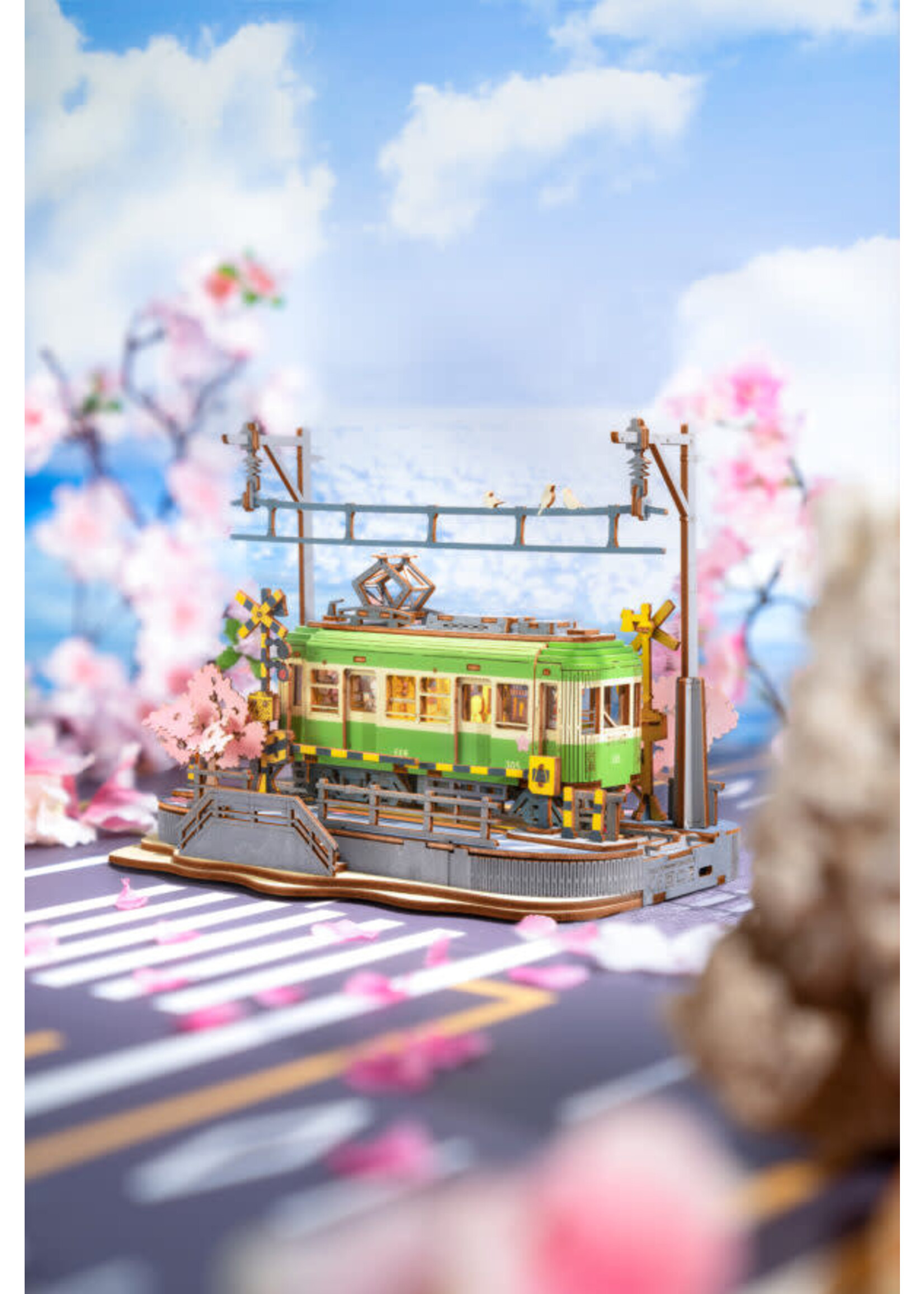 Rolife DIY 3D Houten Modelbouwpakket, Sakura Journey