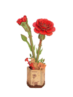 Rowood DIY Houten Bloem, Red Carnation/Rode Anjer