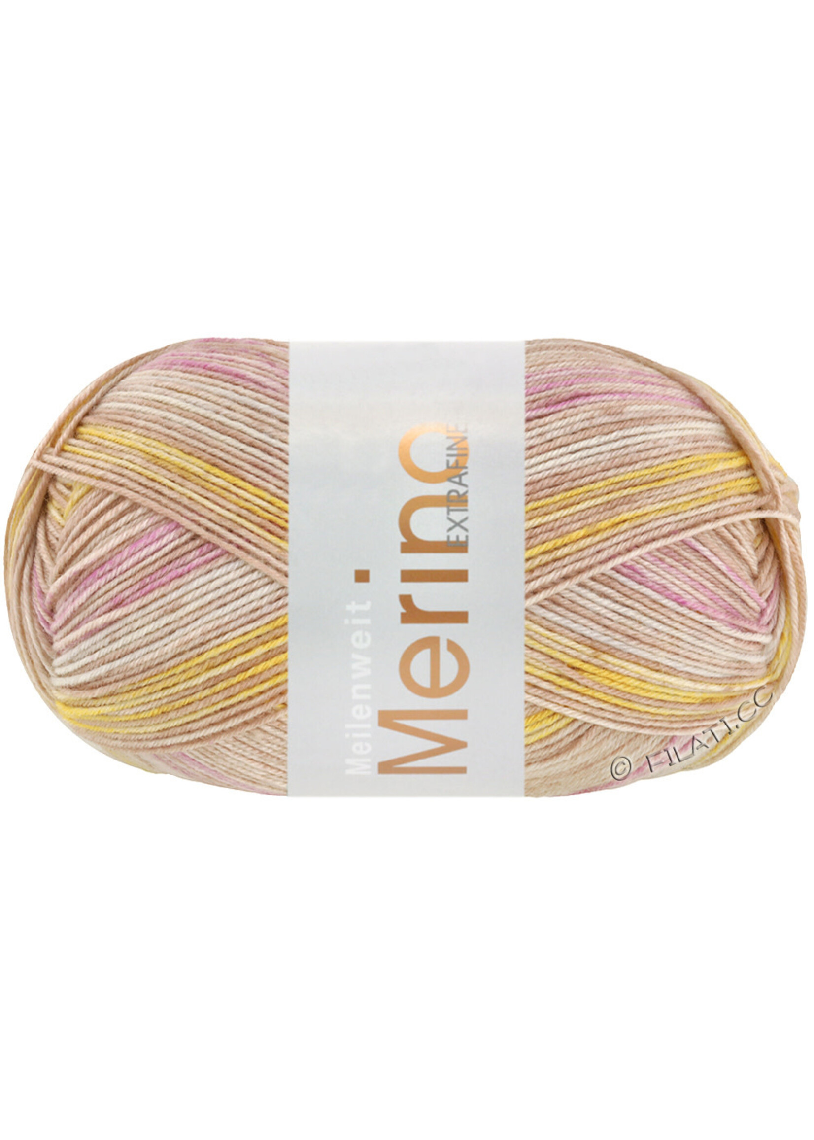 Lana Grossa Lana Grossa Meilenweit Merino 100 gram Extra Fijn Luna Roze mix (4117)