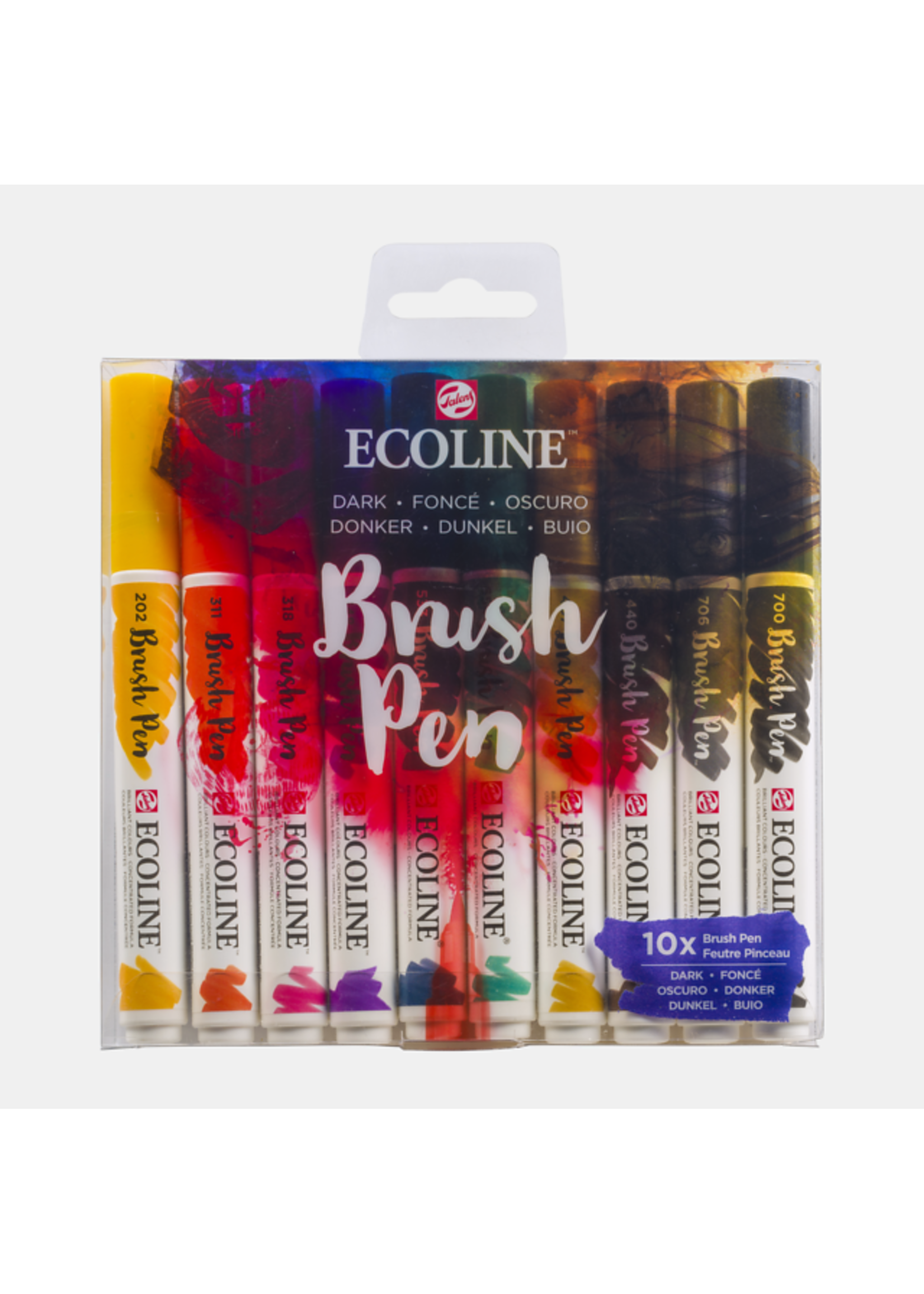 ECOLINE Ecoline Brush Pen set Donker | 10 kleuren