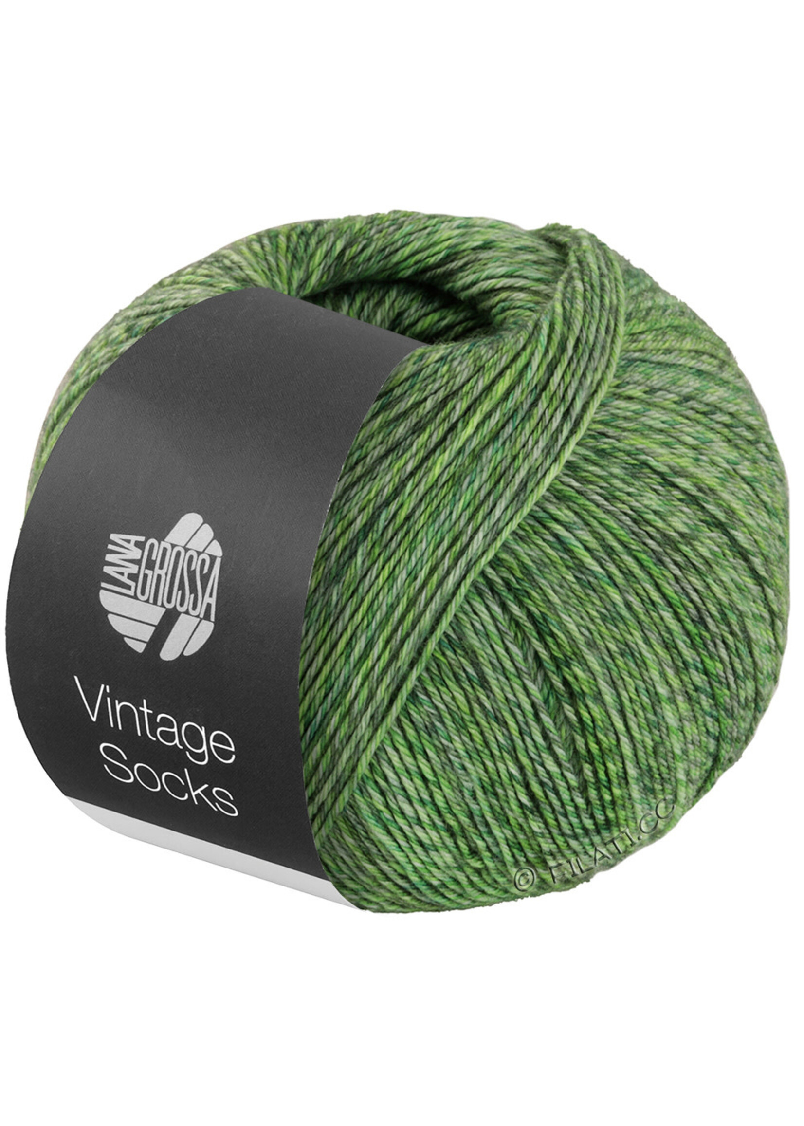 Lana Grossa Lana Grossa - Vintage socks - 100g 400m - Mosgroen Gemleerd (1016)