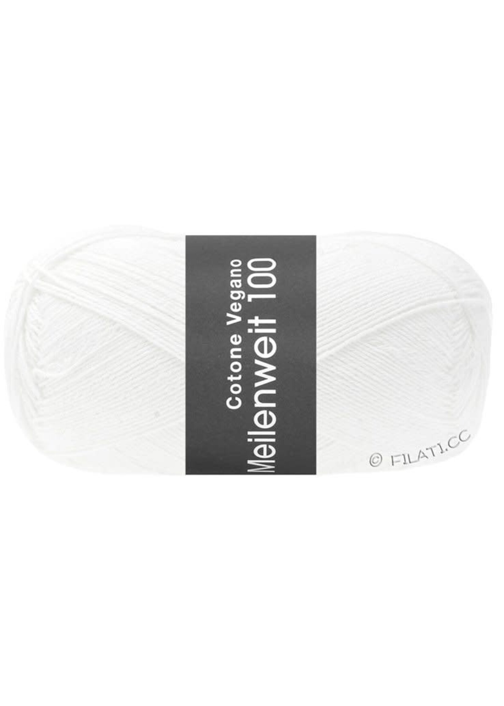 MeilenWeit Lana Grossa MEILENWEIT 100g Cotone Vegano Wit 0016