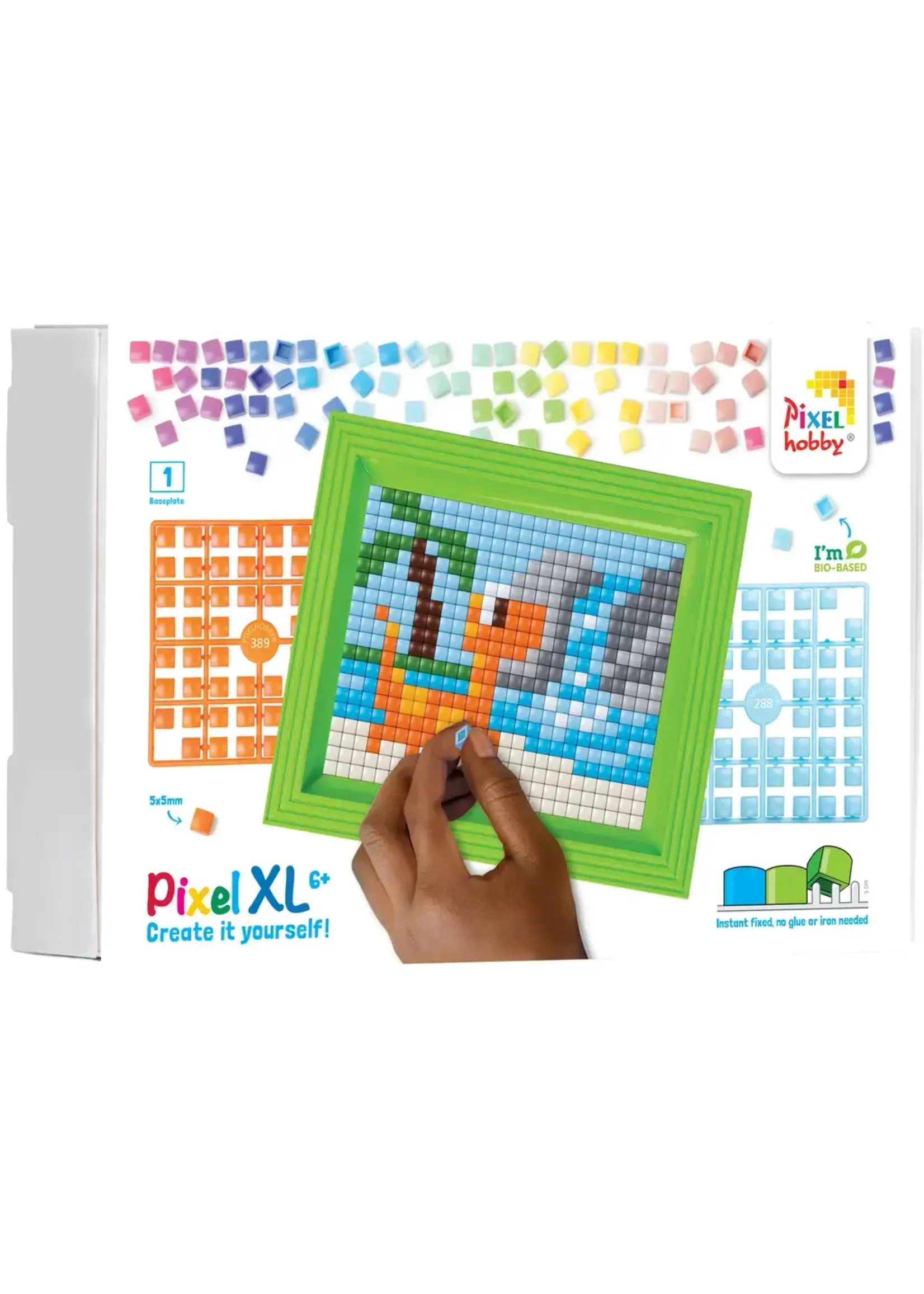 Pixel Geschenkverpakking met 13 pixel XL matjes - Dino