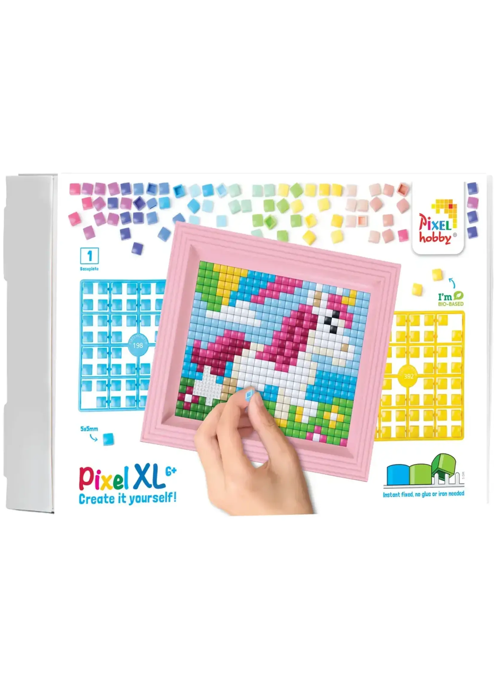 Pixel Geschenkverpakking met 13 pixel XL matjes - Eenhoorn