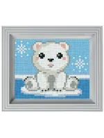 Pixel Geschenkverpakking met 21 pixelmatjes - Ijsbeer