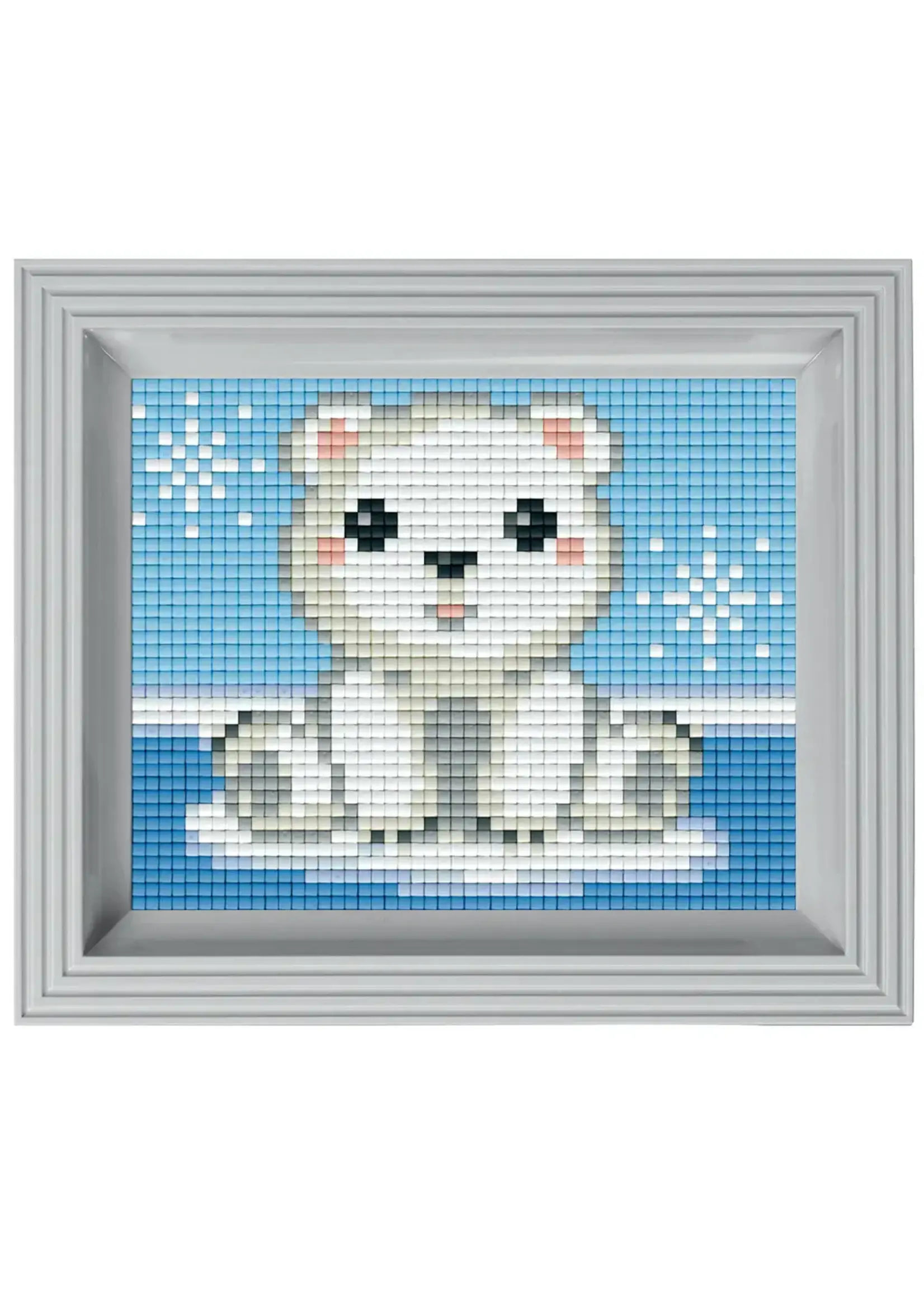 Pixel Geschenkverpakking met 21 pixelmatjes - Ijsbeer