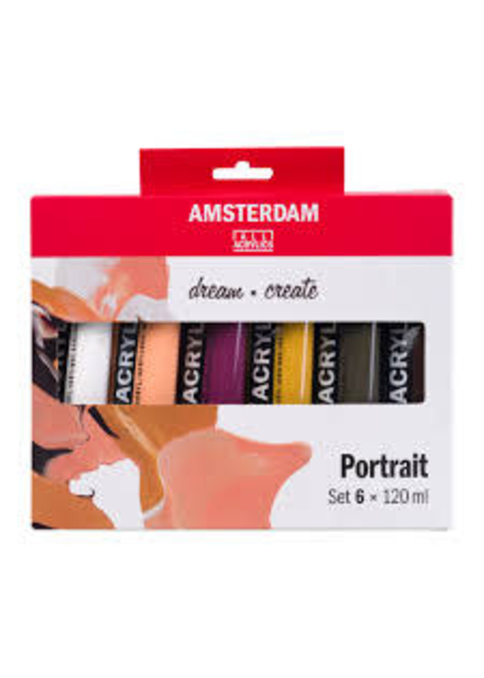 Talens Amsterdam Amsterdam Standard Series acrylverf portret set | 6 x 120 ml