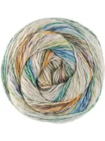 Lana Grossa Lana Grossa - Gomitolo Hippie - 3033 Paars/Turquoise/Natuur/Mosgroen/Oker/Donkergrijs/Lichtgroen