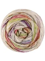 Lana Grossa Lana Grossa - Gomitolo Hippie - 3034 Limoengroen/Natuur/Amber/Lichtbenzine/Zwarte Bes/Fuchsia/Geel