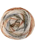Lana Grossa Lana Grossa - Gomitolo Hippie - 3038 Blauw-Grijs/Amber/Nougat/Rozig-Beige/Natuur