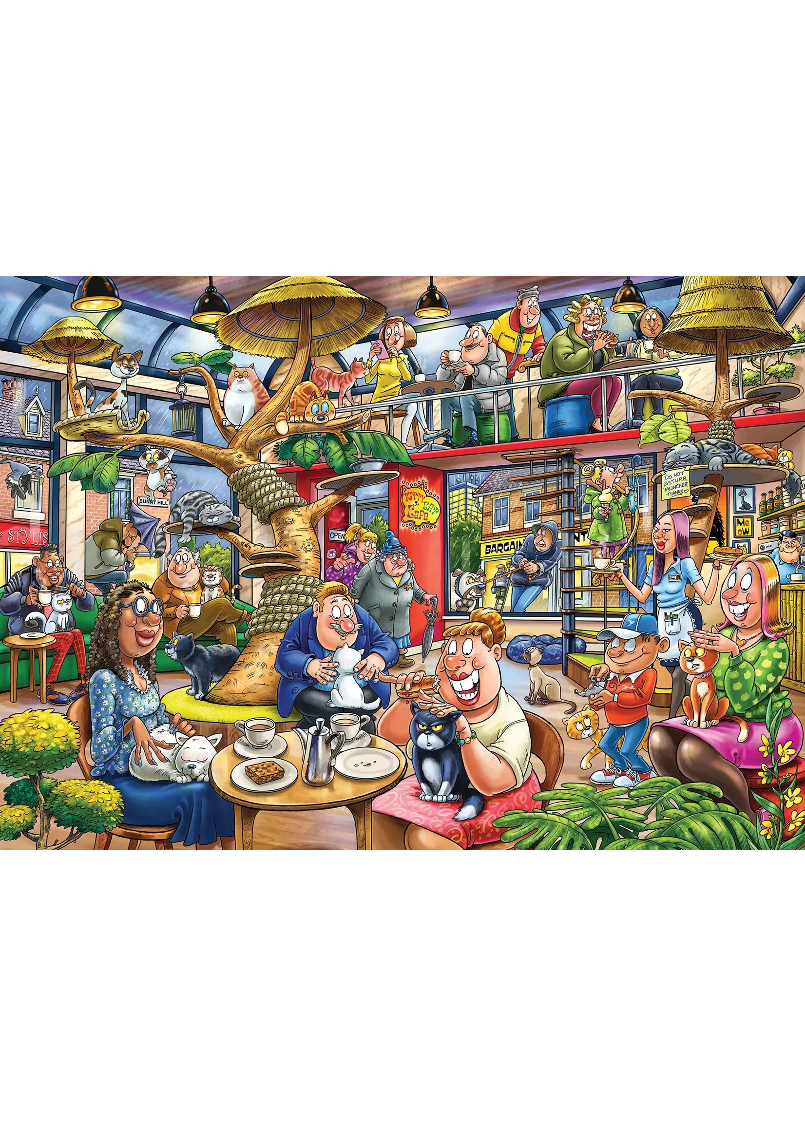 Jumbo Wasgij Mystery 28 - Kat en muis spel (1000 stukjes)