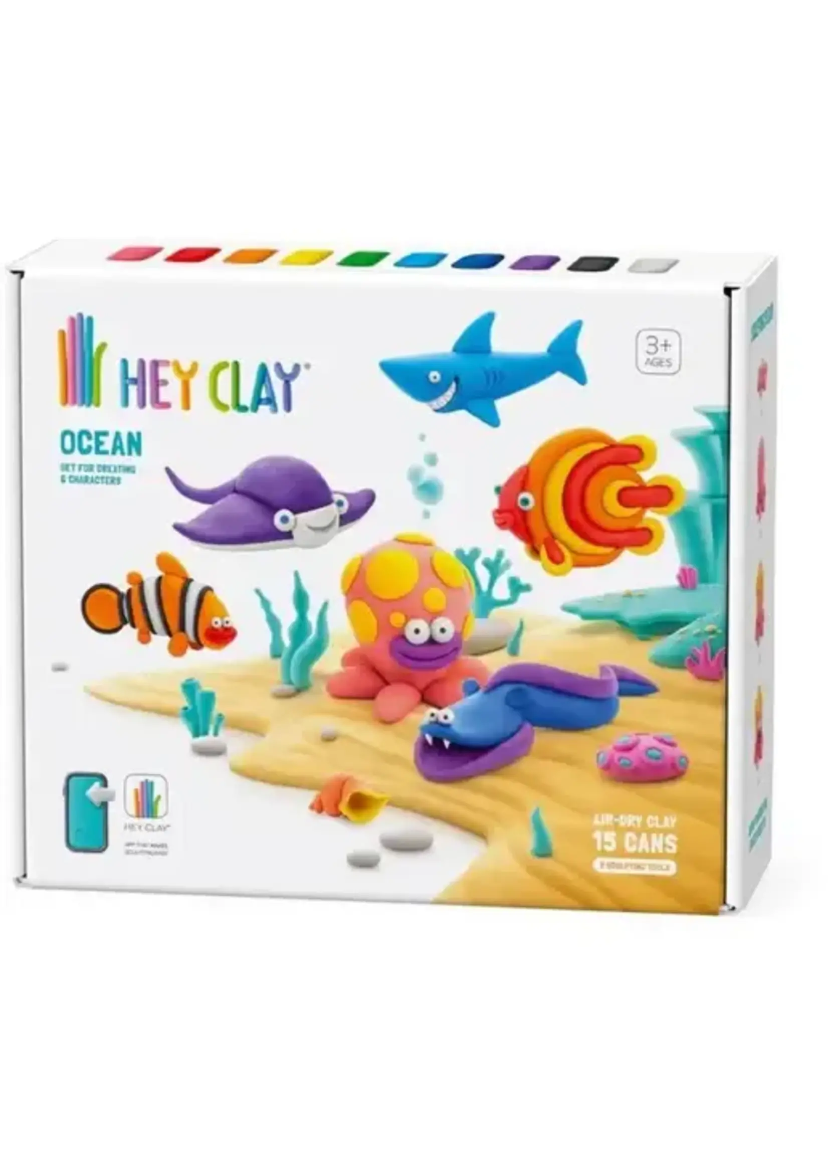Hey Clay Hey Clay - Oceaan (6 poppetjes)