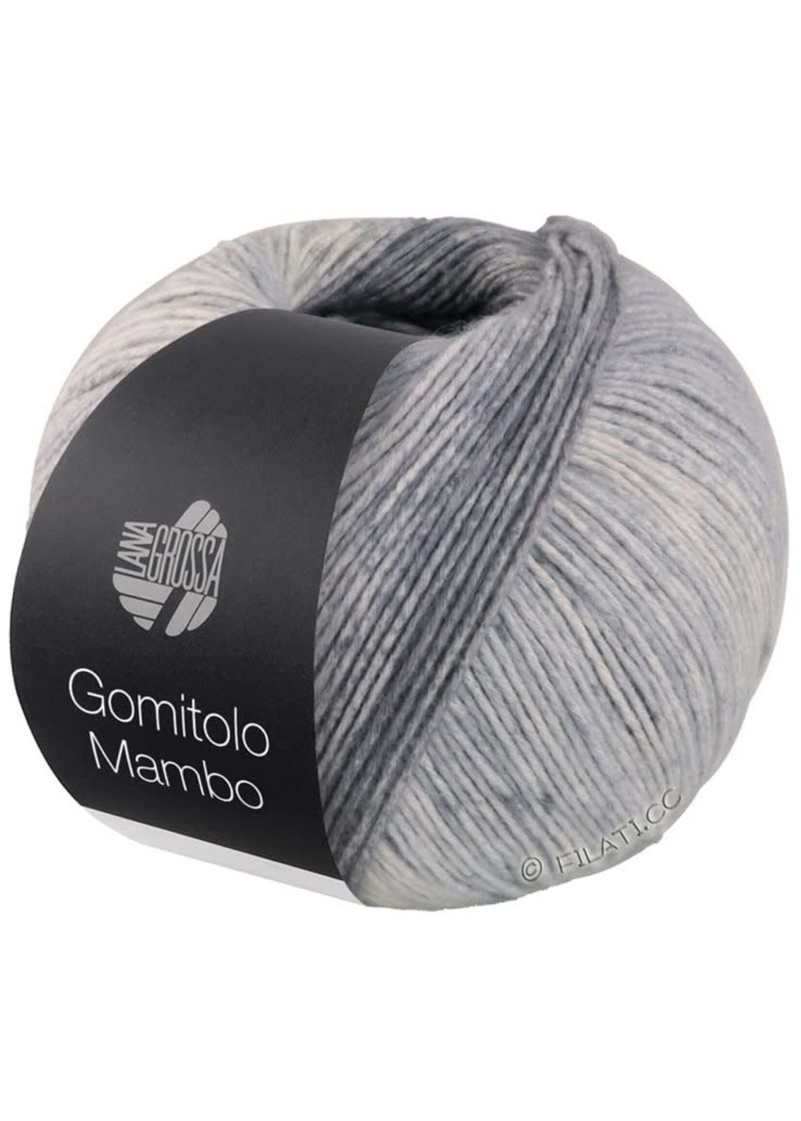 Lana Grossa Lana Grossa - Gomitolo Mambo - 100 gram - 2036 grijs tinten