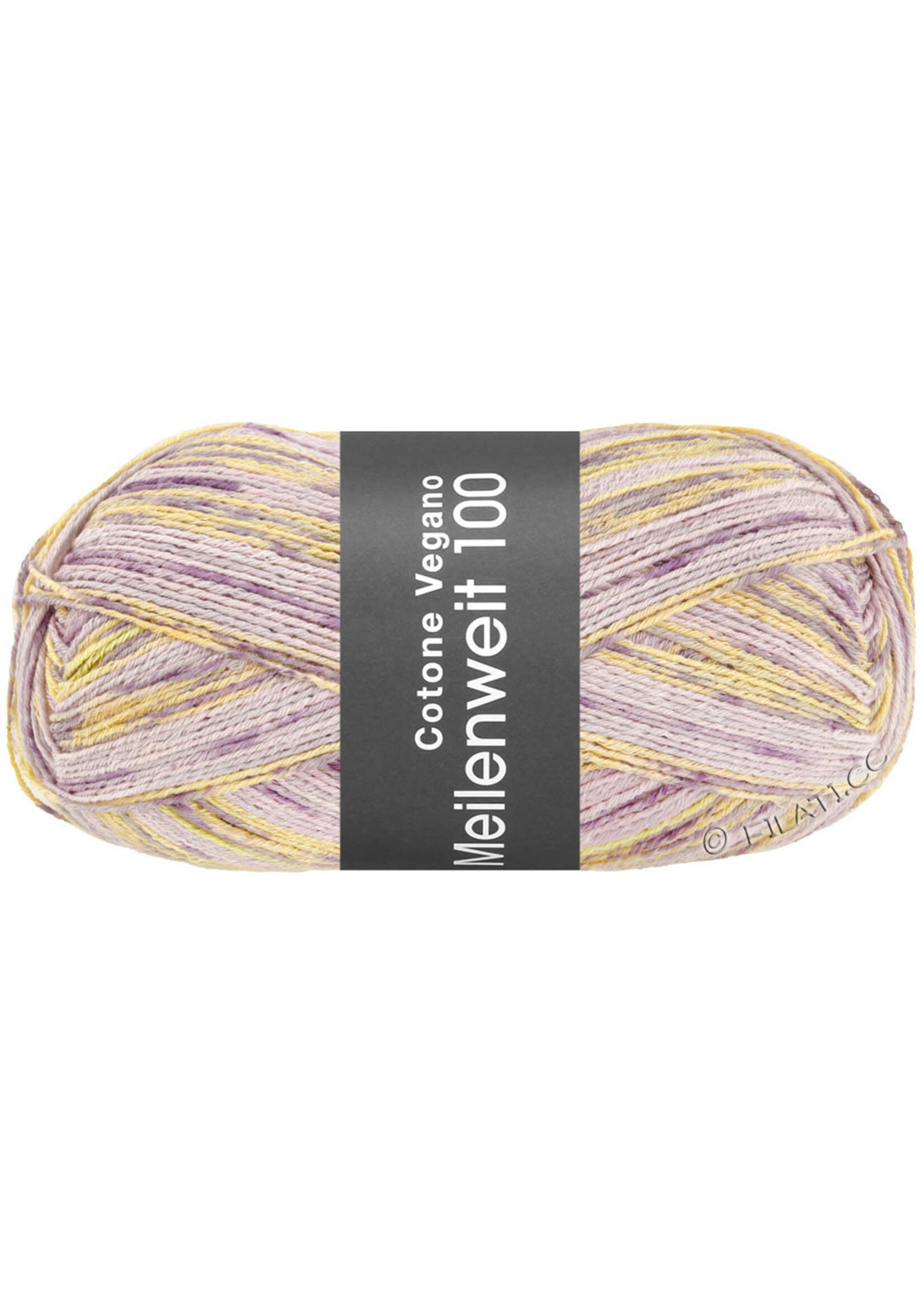 Lana Grossa Lana Grossa - Cotone Vegano Arancia Meilenweit - 100 gram - 6176 Mintgroen/lichtgeel/turkoois/ruw wit/roze/anjer