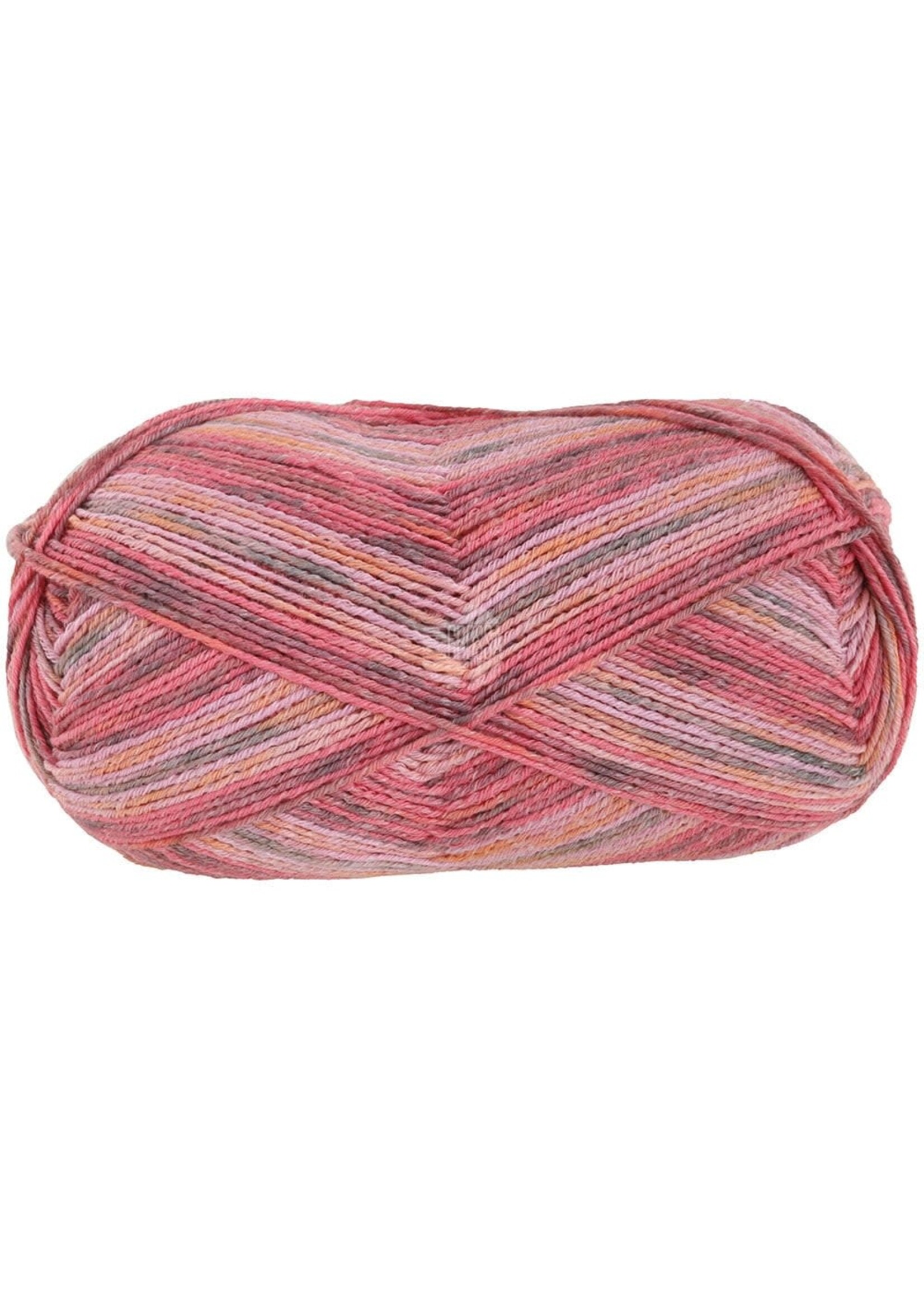 Lana Grossa Lana Grossa - Cotone Vegano Arancia Meilenweit - 100 gram - 6175 Roze/bes/framboos/grijsbruin/abrikoos/grijs paars/lichtgrijs