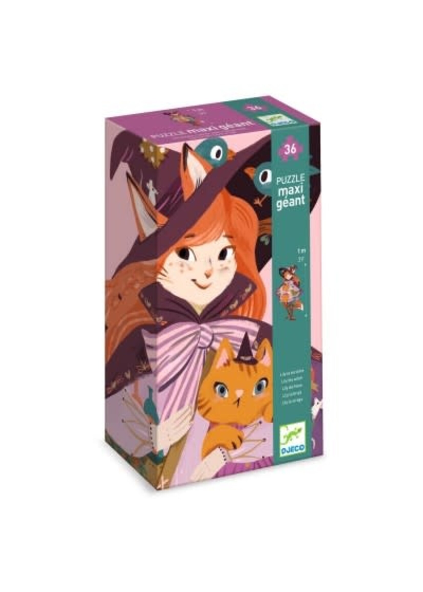 Djeco Djeco Giga puzzel - Lily de tovenares (36 stukjes)