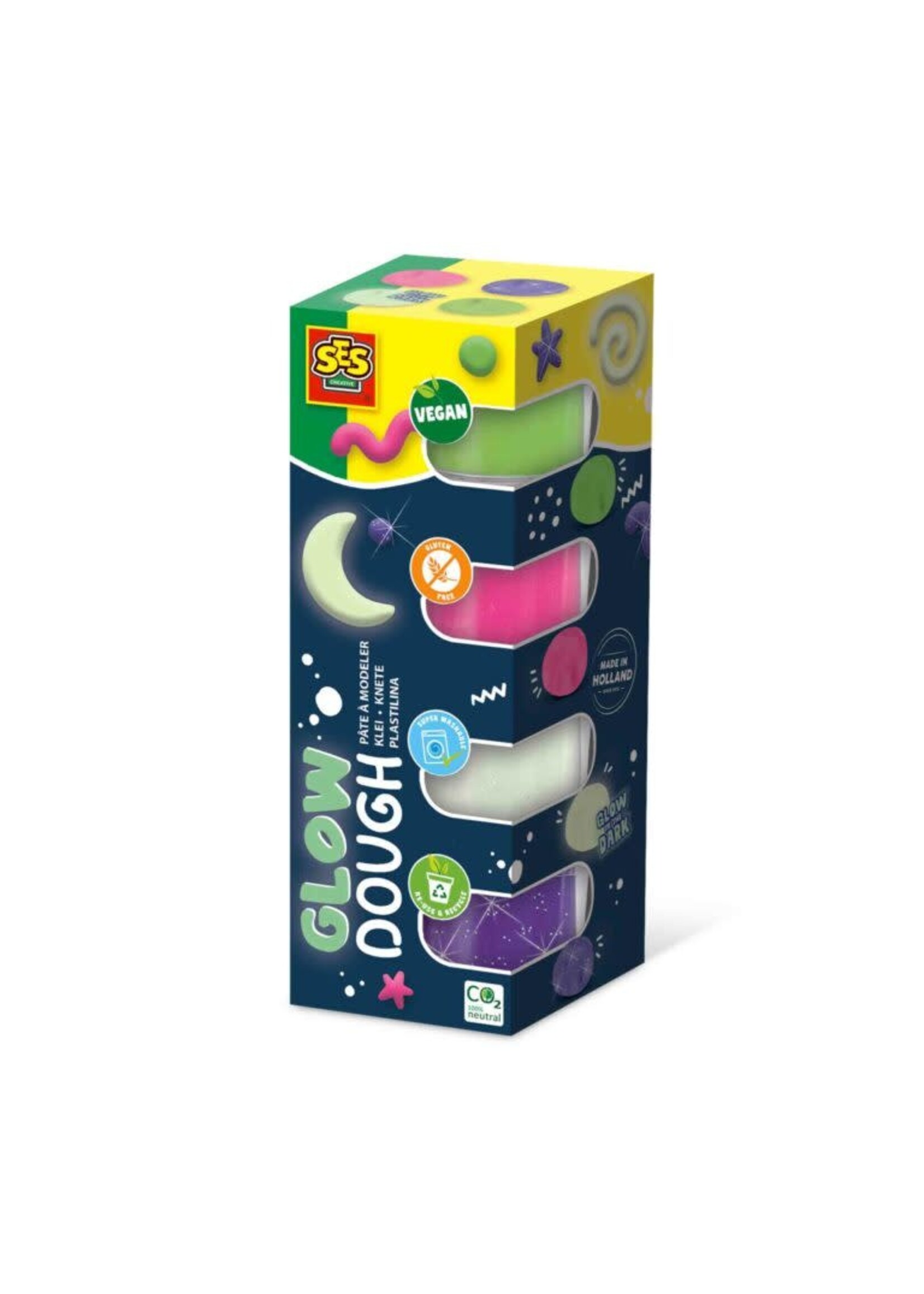 SES SES  Feel good klei – Glow (4x90gr) 00516