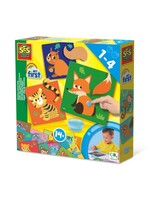 SES SES My first – Dierenstaarten plakken 14403