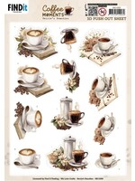 Find it Trading 3D Push out Sheet - Berries Beauties - Coffee Moments - Cup of Coffee