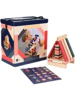 Kapla Kapla - 120 BOX blue, red, pink : 90 natural + 30 coloured planks
