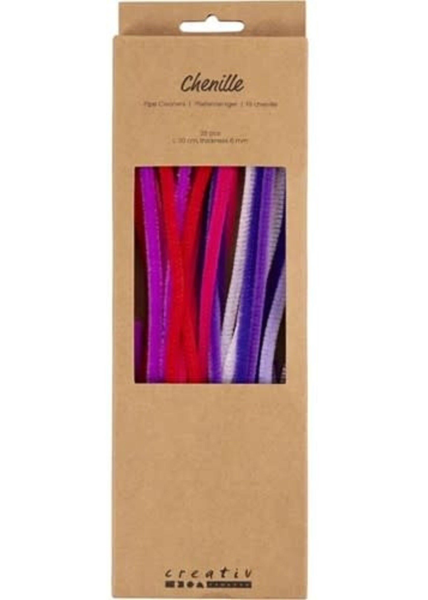 CChobby CC Chenilledraad Paars en Roze Harmonie 6mm x 30 cm 25 stuk