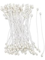 CChobby CC Bloemmeeldraden 6 cm wit 100 stuks