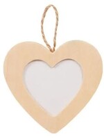 Graine Creative GC Houten Fotolijst Hartjesvorm 80 x 105 x 5 mm