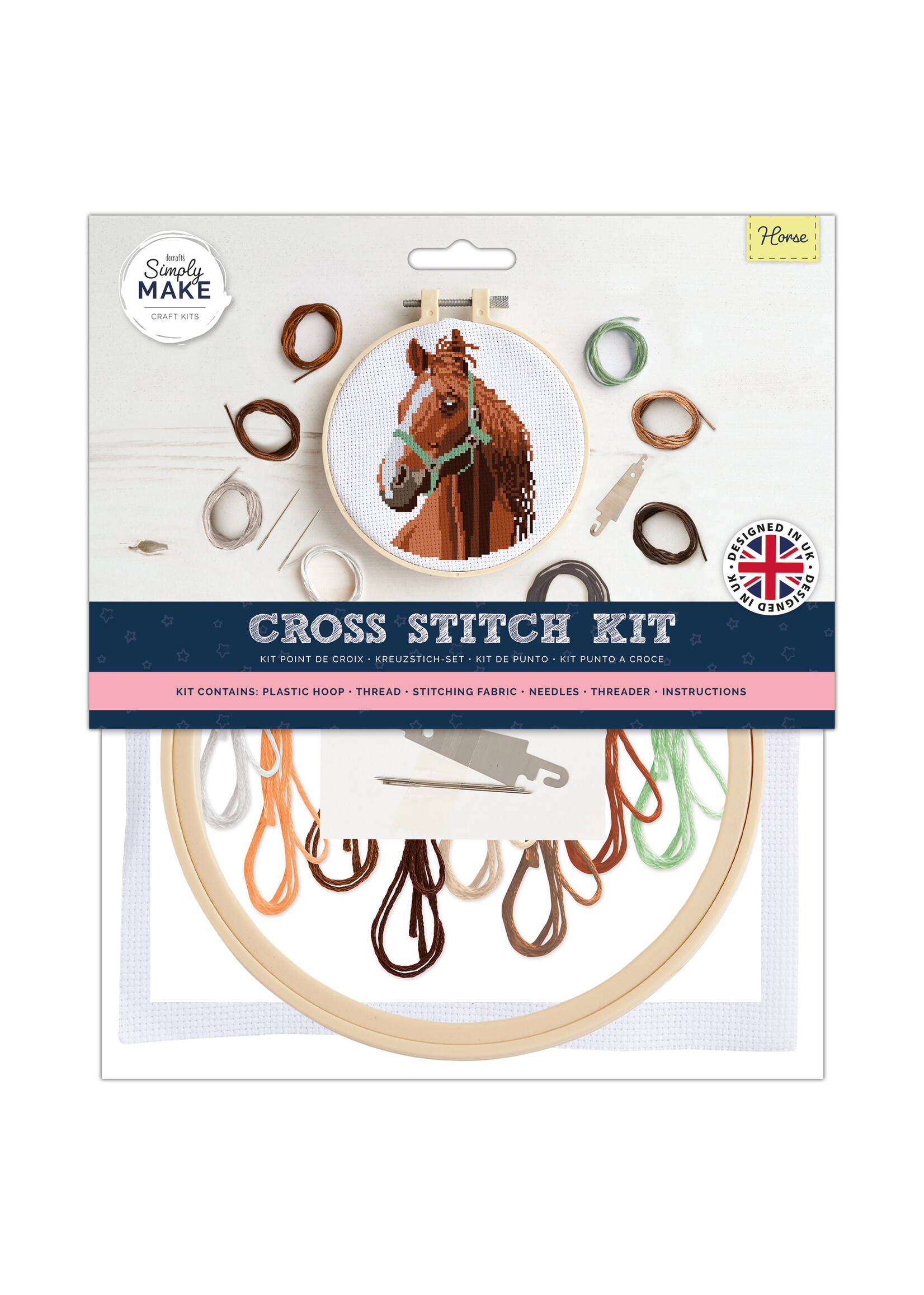 Simply make Simply Make Kruissteek Borduurpakket Paard