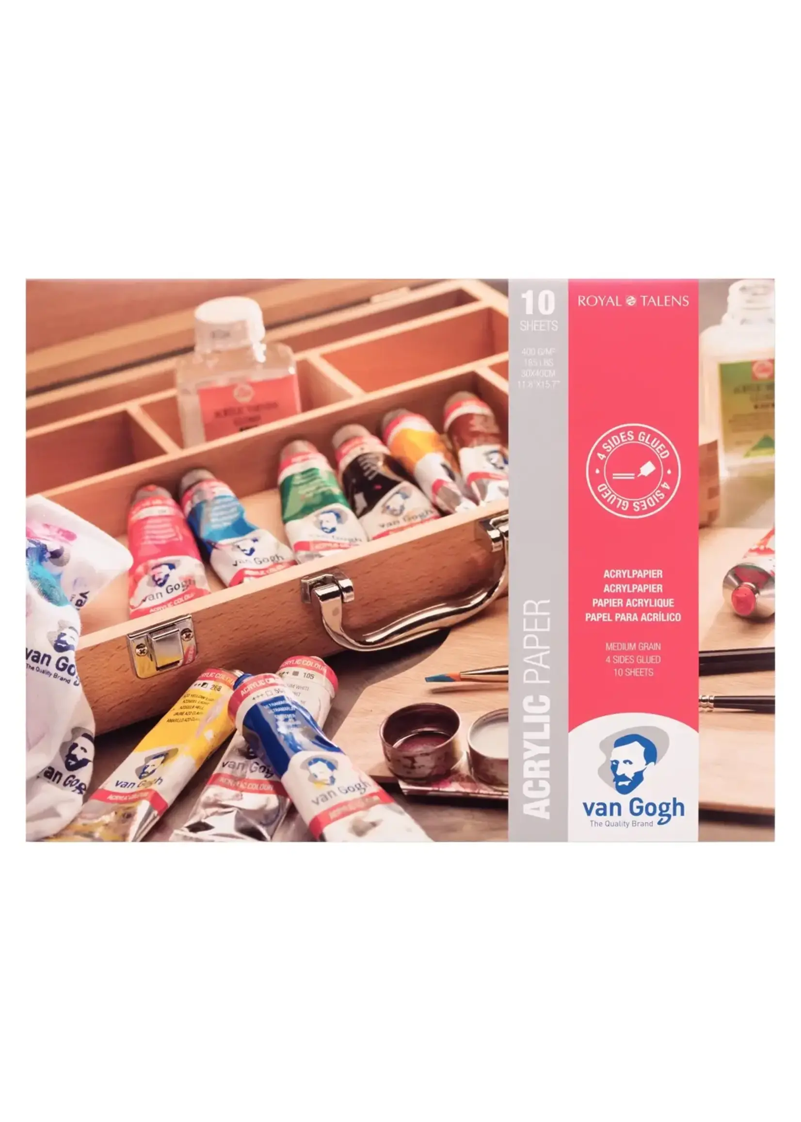 VAN GOGH Van Gogh Blok met acrylverfpapier 10 vellen 400 g formaat 30 x 40 cm