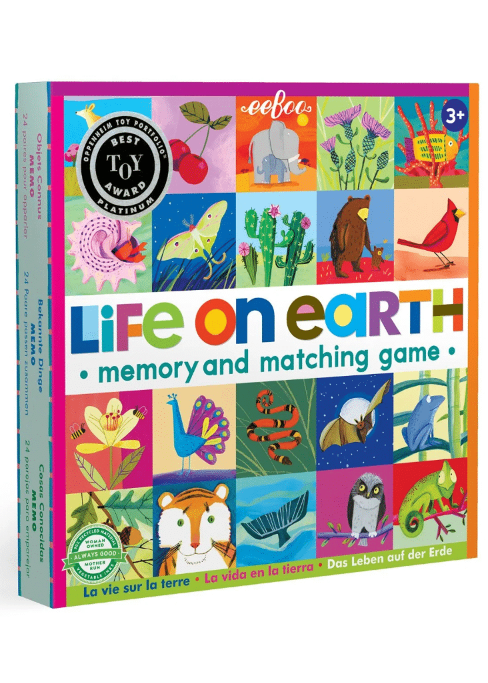 Eeboo Eeboo - Life onn earth - memory and matching game