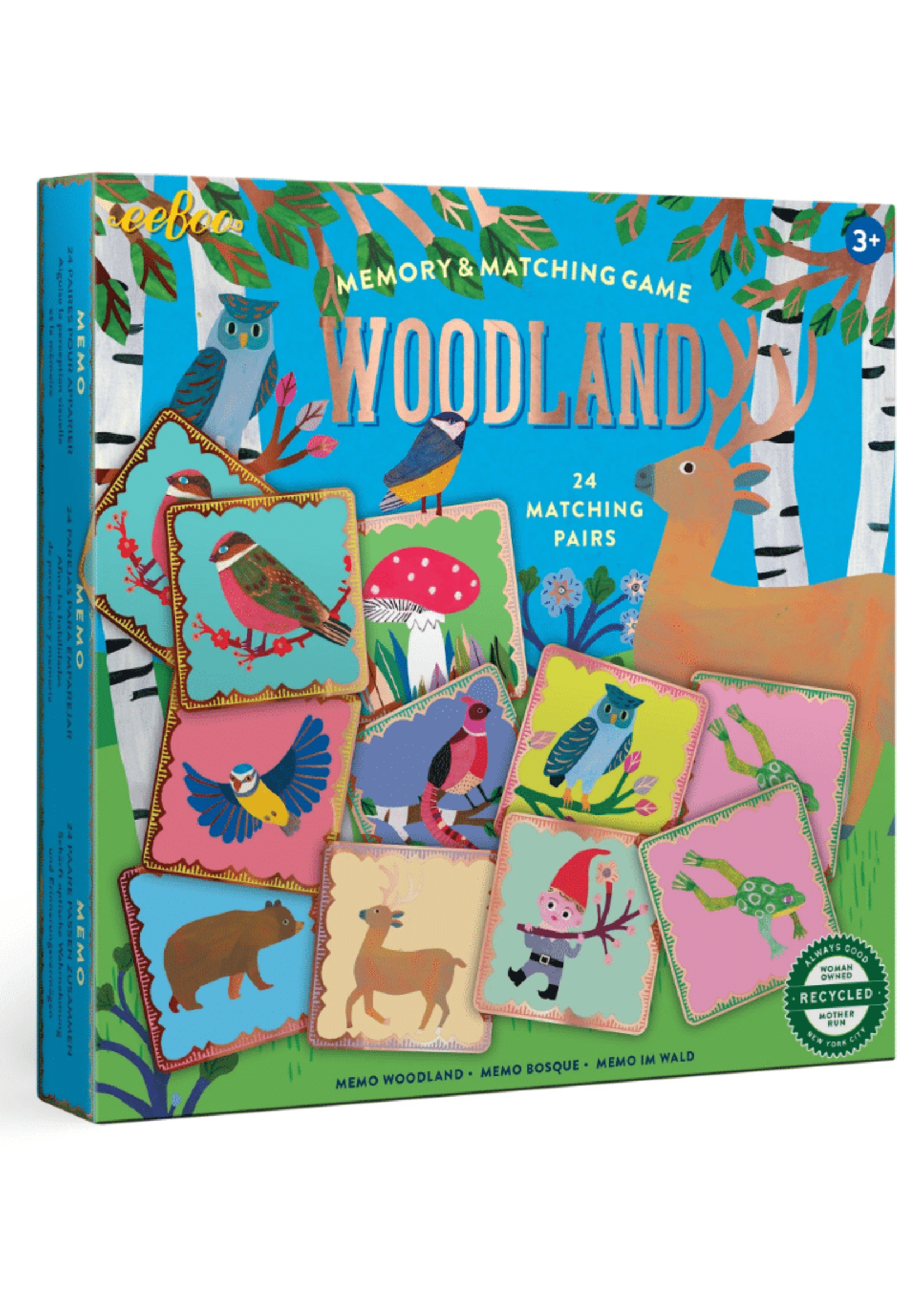 Eeboo Eeboo - Shiny Woodland memory and matchmaking game