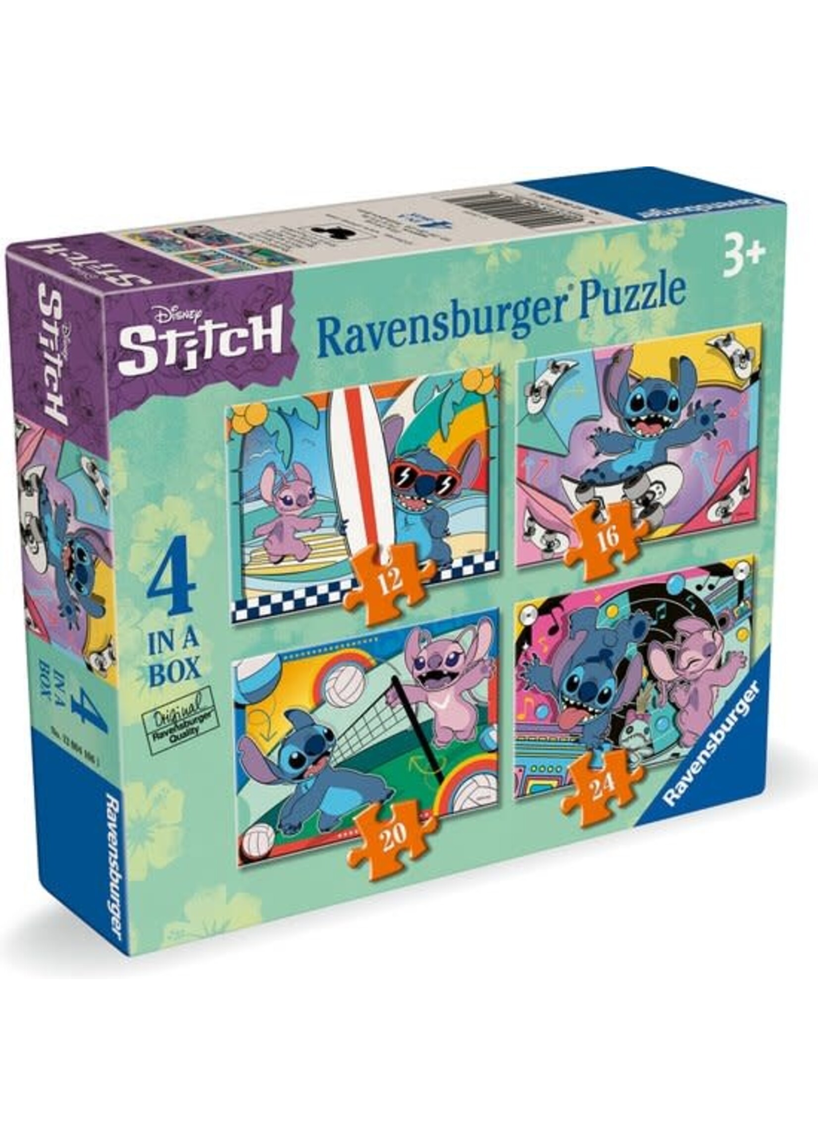 Ravensburger Ravensburger Puzzel Disney Stitch (12+16+20+24 stukjes)