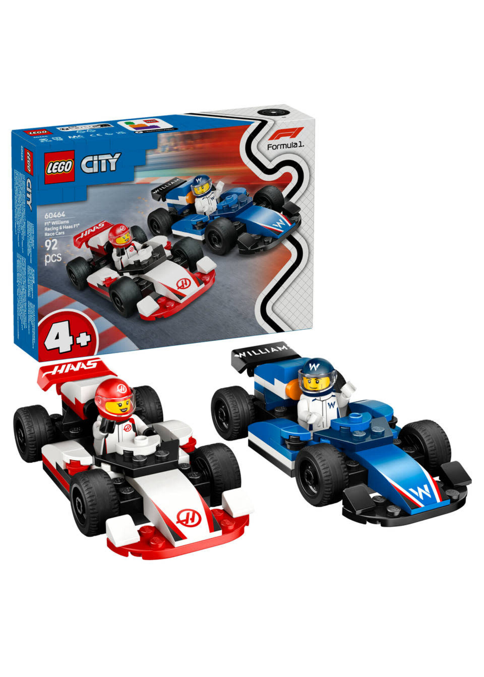 Lego Lego 60464 City F1 Williams En Haas F1 Racewagens