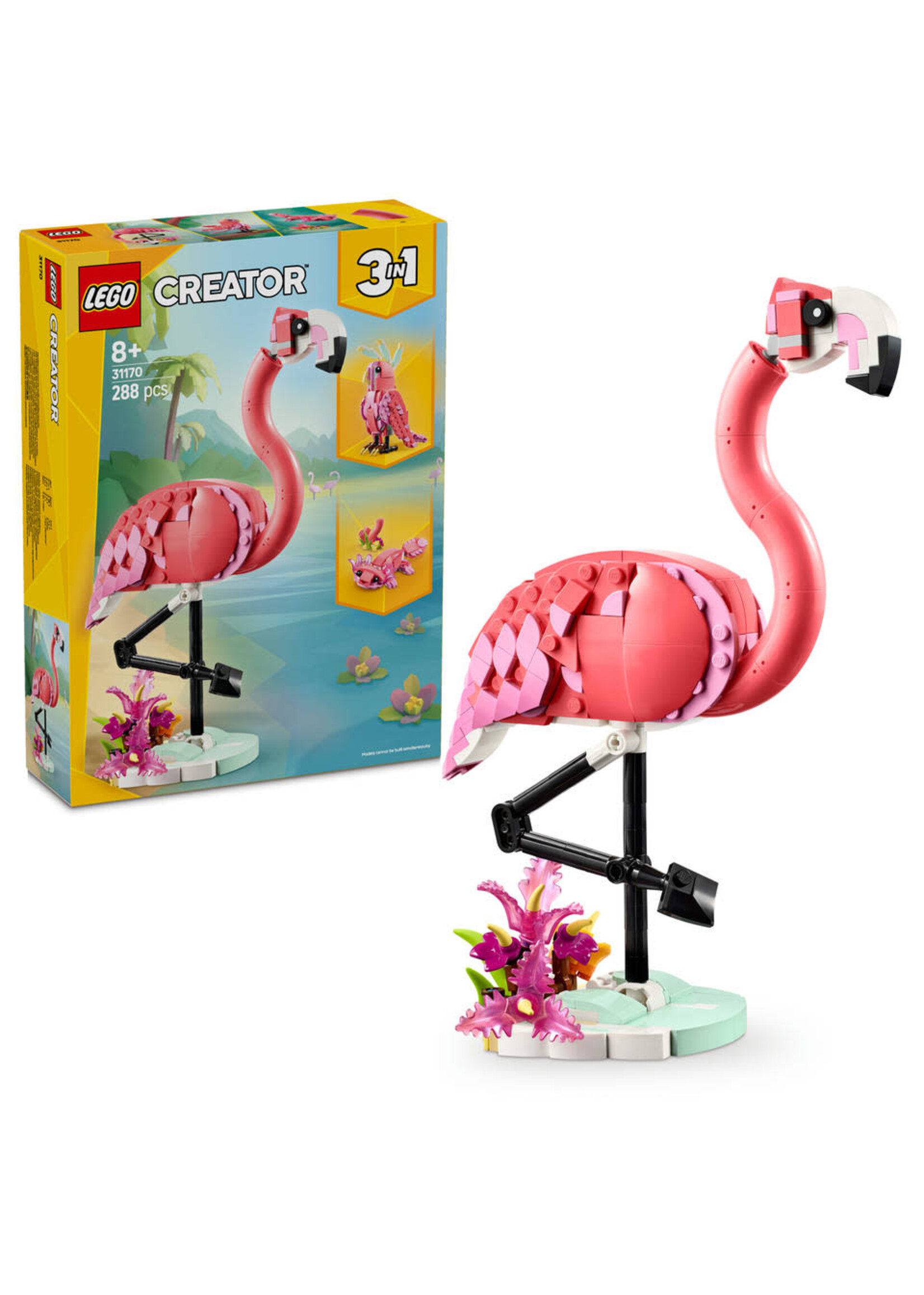 Lego Lego 31170 Creator Wilde Dieren Roze Flamingo