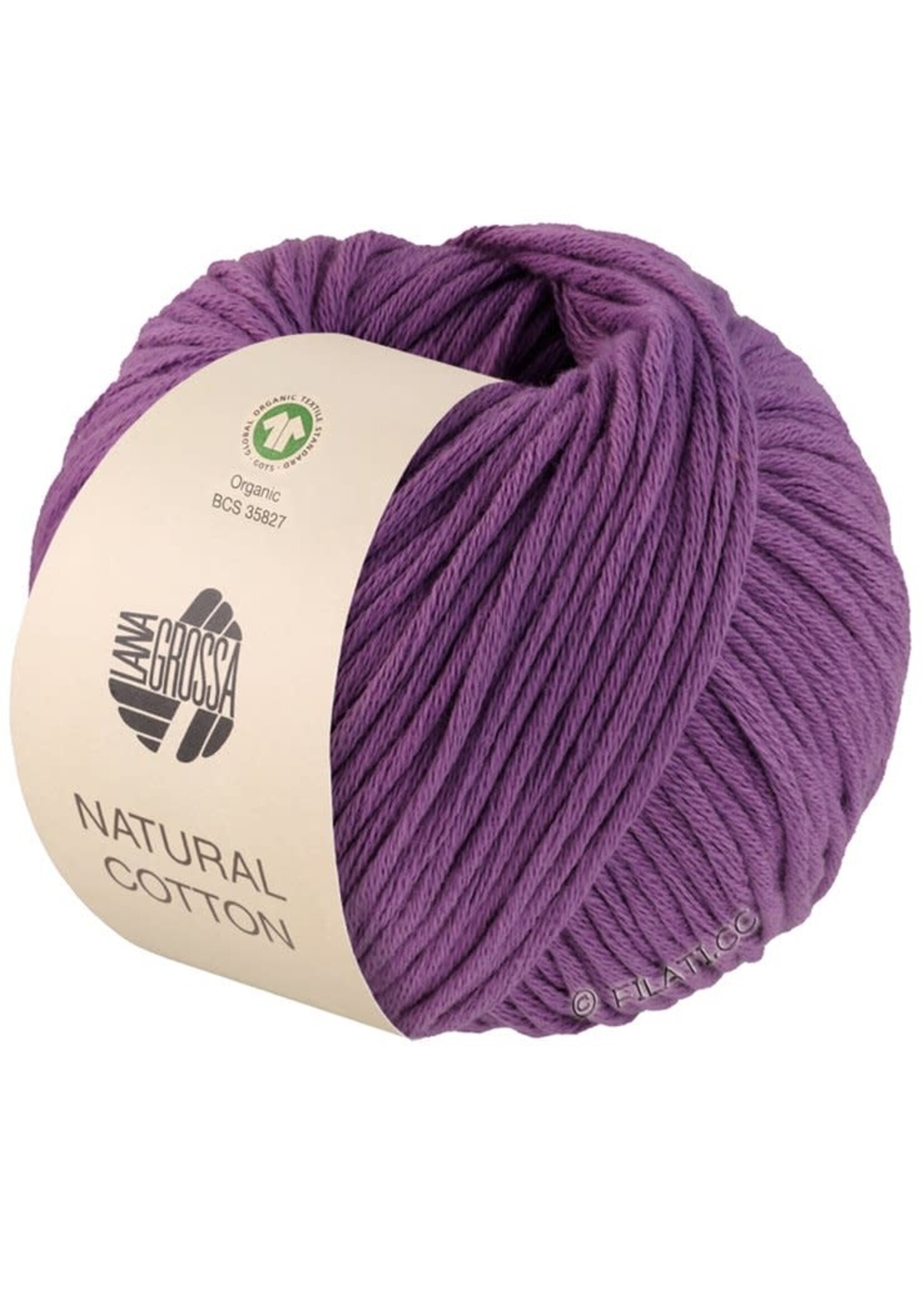 Lana Grossa Lana Grossa Natural Cotton 8 Paars 50 gram