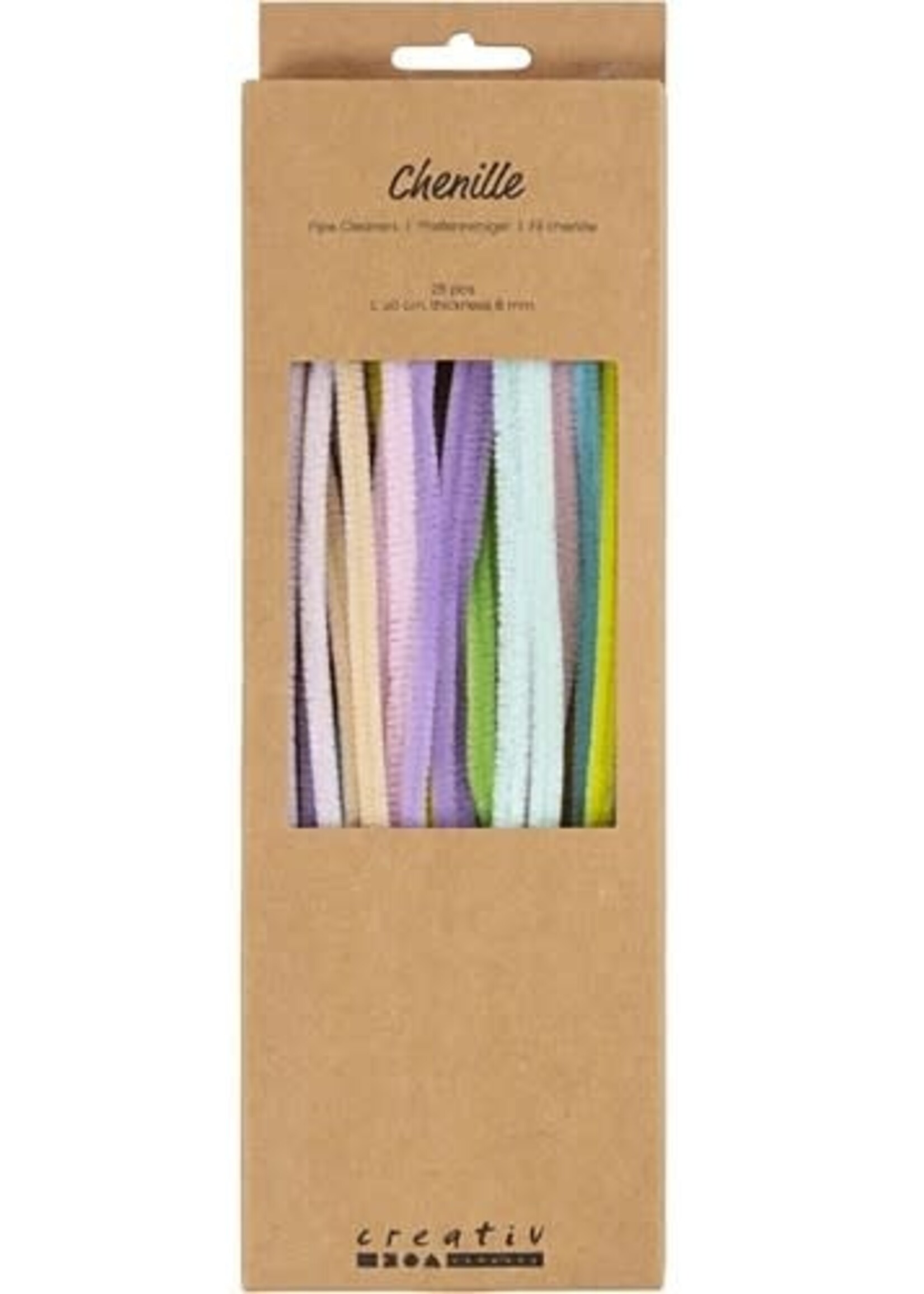 CChobby CC Chenilledraad Pastelkleuren 30 cm x 6 mm 25 stuk