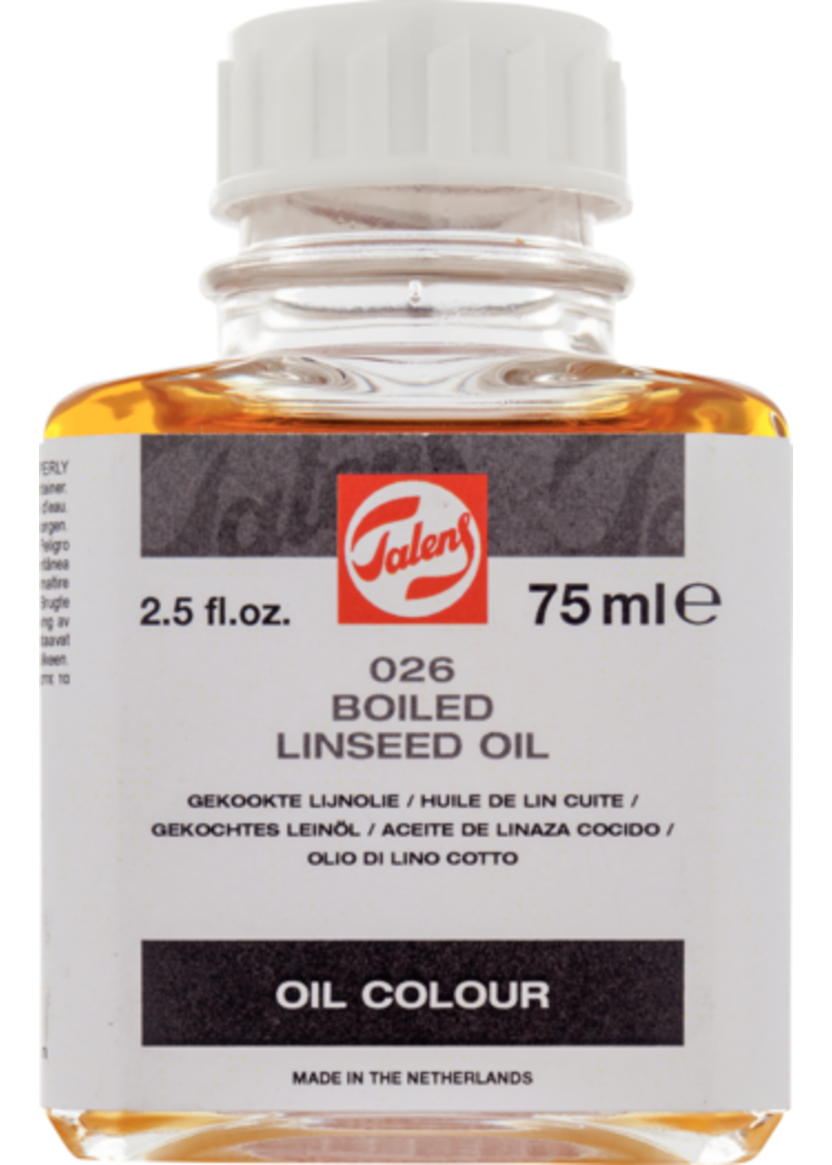 Talens Talens Gekookte Lijnolie 026 Fles 75 ml