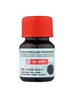 Talens Talens Art Creation Glass & Porcelain Transparant Fles 30 ml Elegant Zwart 7001