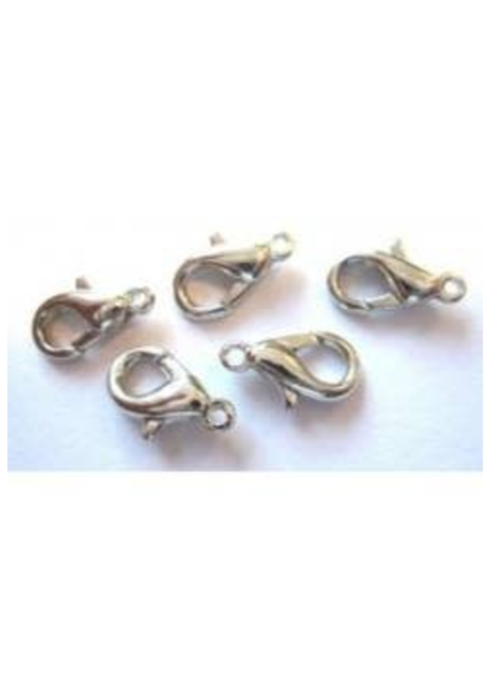 Hobby & crafting Fun Karabiner - Zilver (12 mm, 5 stuks)