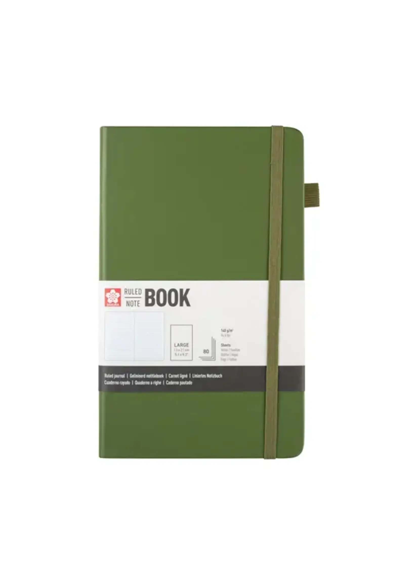 SAKURA Sakura Gelijnd Harde Kaft Notitieboek Groot Dennennaald